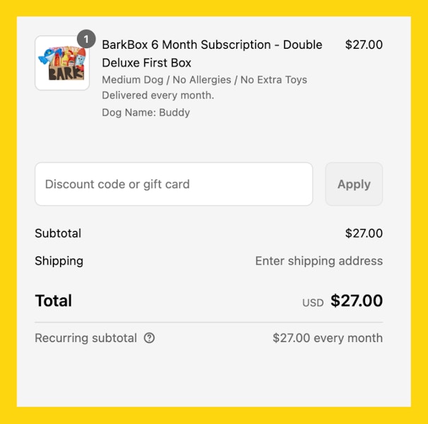 Bark Box Double Cart Image