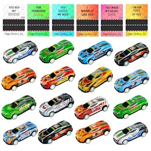 Valentine's Day Cards and Car Toys Set