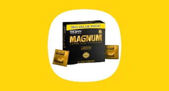 A box of magnum condoms