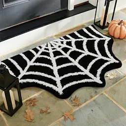 Spider Web Halloween Rug