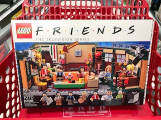 lego friends central perk cafe building set in a target cart