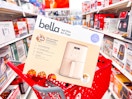 bella slim air fryer sitting on a target cart