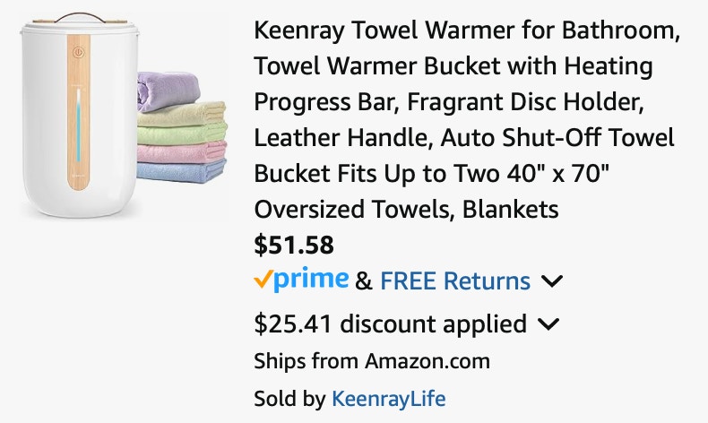 Amazon Towel Warmer 2025 2