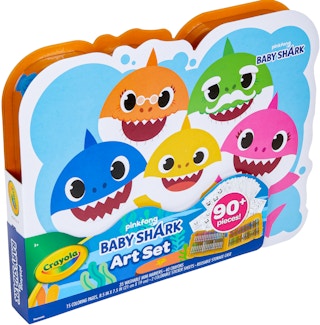 walmart crayola baby shark art set screenshot