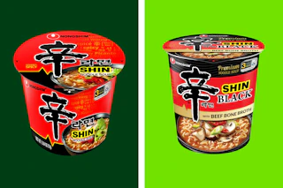 nongshim ramen on a grid