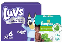 1 Luvs + 1 Pampers