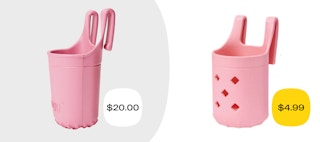 Price of Aldi Bogg beverage holder dupe versus Bogg version