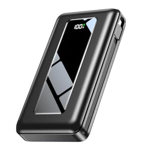 Portable Charger with Built-in Cables