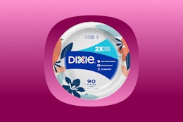 Dixie 8.5-Inch 90-Count Paper Plates, as Low as $4.59 on Amazon card image