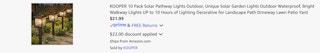 Amazon Solar Pathway Light 2025 2