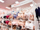 warner's women's bras sitting on a target shelf