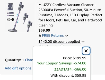 Cordless vac cart