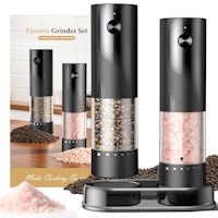 Electric Salt and Pepper Grinder Set