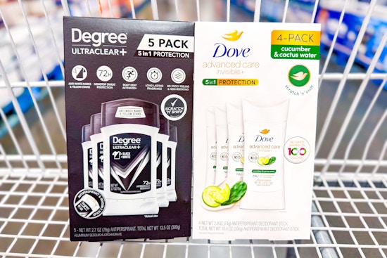 Save $4.50 Instantly When You Buy Degree or Dove Deodorant at Costco