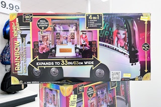 rainbow high tour bus sitting on clearance at target