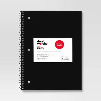 Dealworthy Spiral Notebook