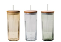 Magnolia Fluted Glass Tumbler