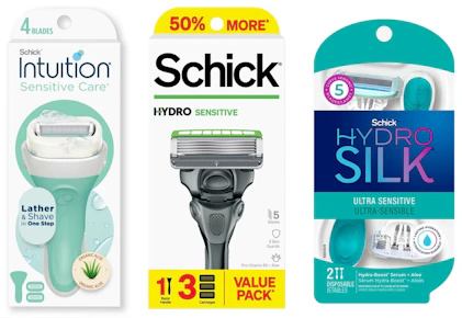 3 Schick Razors