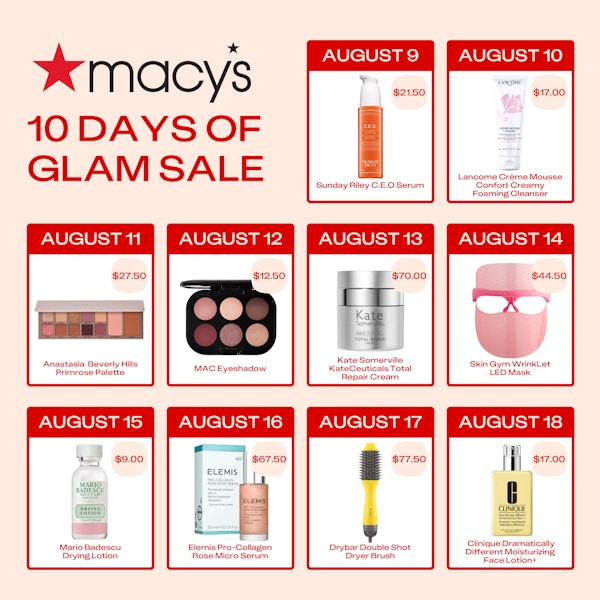 Macy-s 10 Days of Glam Sale