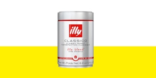 silver coffee bean container