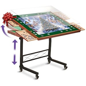 Jigsaw Puzzle Table/Rolling Desk