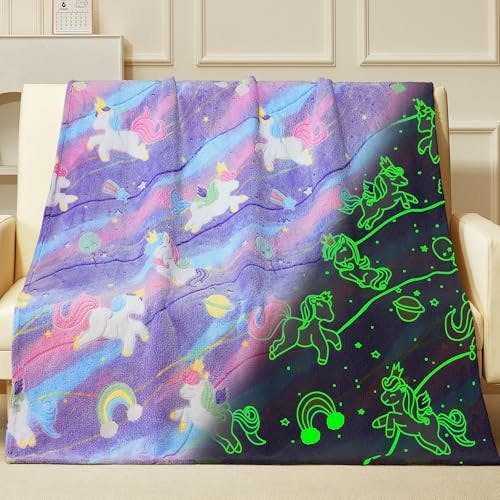 Glow-in-the-Dark Unicorn Blanket
