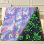 Glow-in-the-Dark Unicorn Blanket