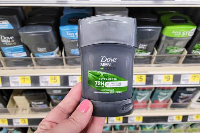 Dove Men+Care Deodorant, Only $2.50 at Dollar General card image
