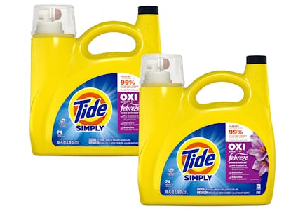2 Tide Simply Laundry Detergents