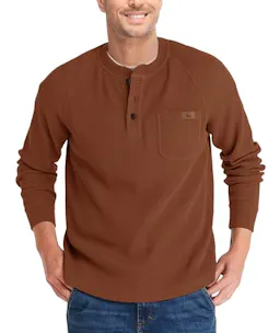 Men's Waffle Henley Shirt