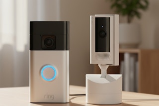 a ring doorbell and camera 