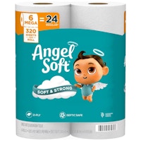 2 Angel Soft Toilet Paper Packs
