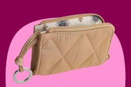 Vera Bradley Twill Zip Card Pouch