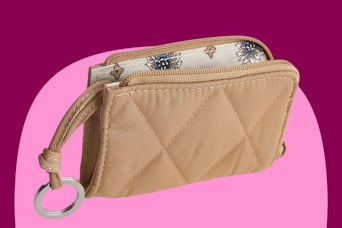Vera Bradley Twill Zip Card Pouch