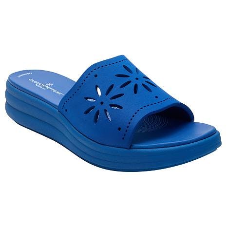 Clarks Drift Floral Slide Sandals