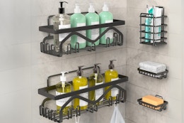 Shower Caddy 5-Piece Set, Just $12 on Amazon card image