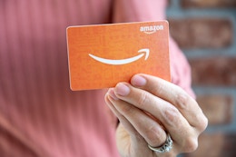 amazon gift card in hand