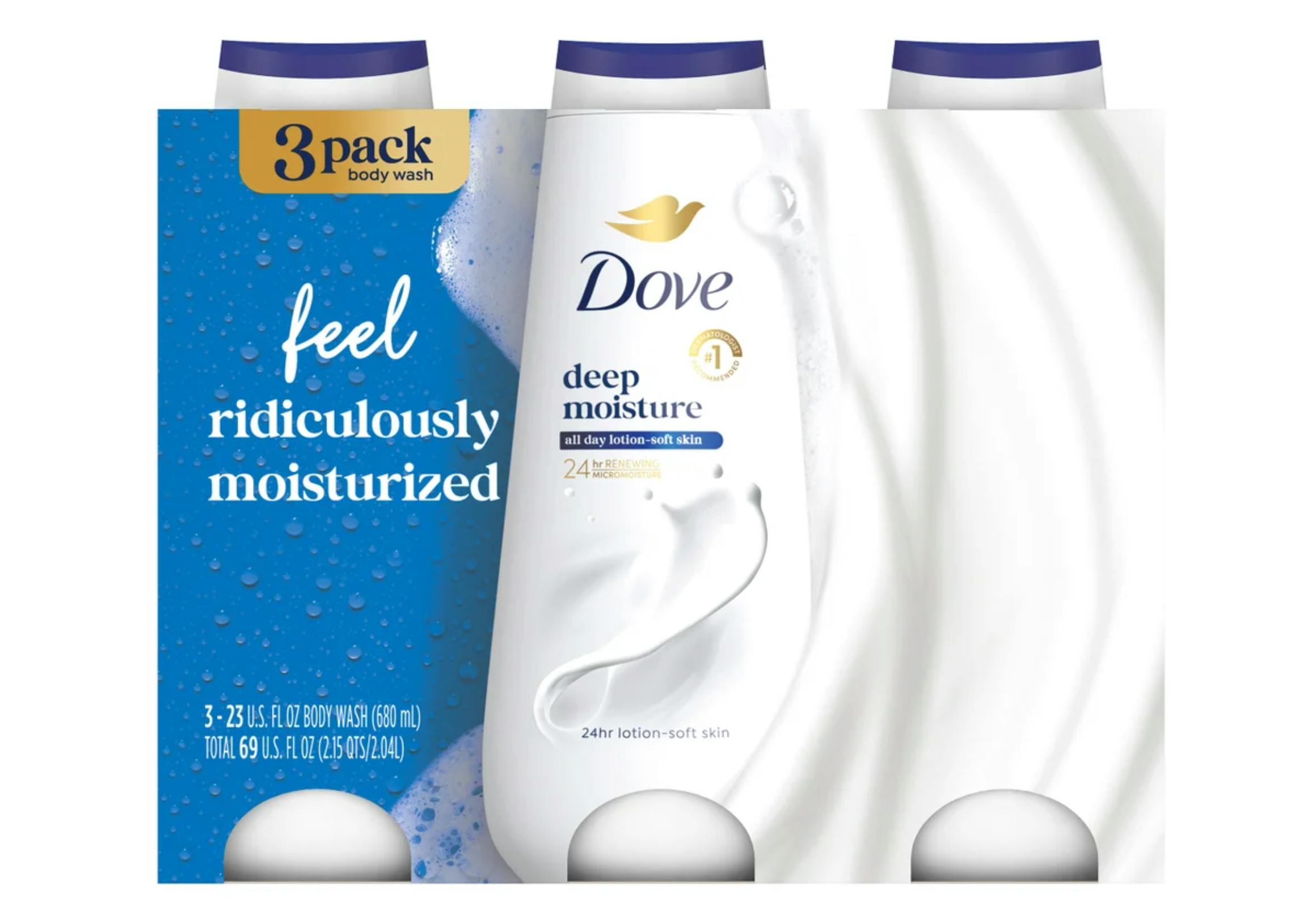 Dove Body Wash 3-Pack