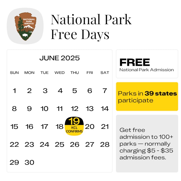 National Parks Free Days June 2025
