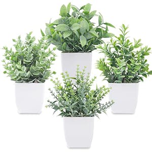 Artificial Greenery Potted Plants 4-Pack