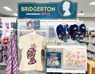 the Bridgerton display at Target