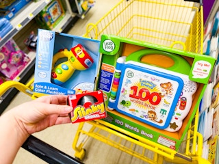dollar general leap frog, vtech, and slinky 2
