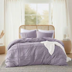 Pinch Pleat Comforter Set