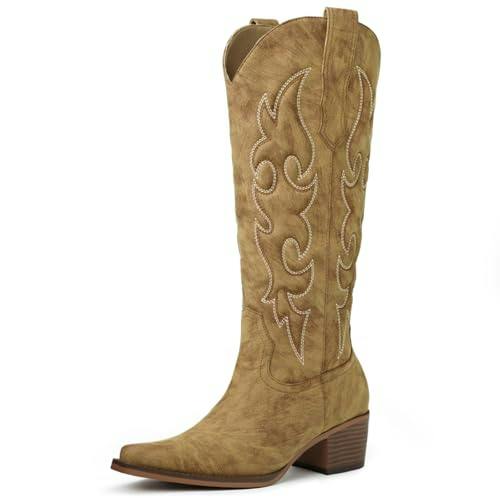 Women's Knee High Cowboy Boots