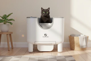 Woot Self-Cleaning Open Top Litter Box