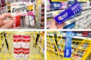 dollar general crest, oral-b, energizer, campbell's 4-photo collage