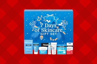 neutrogena skincare on a flannel background