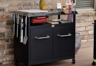 walmart expert grill bbq prep cart