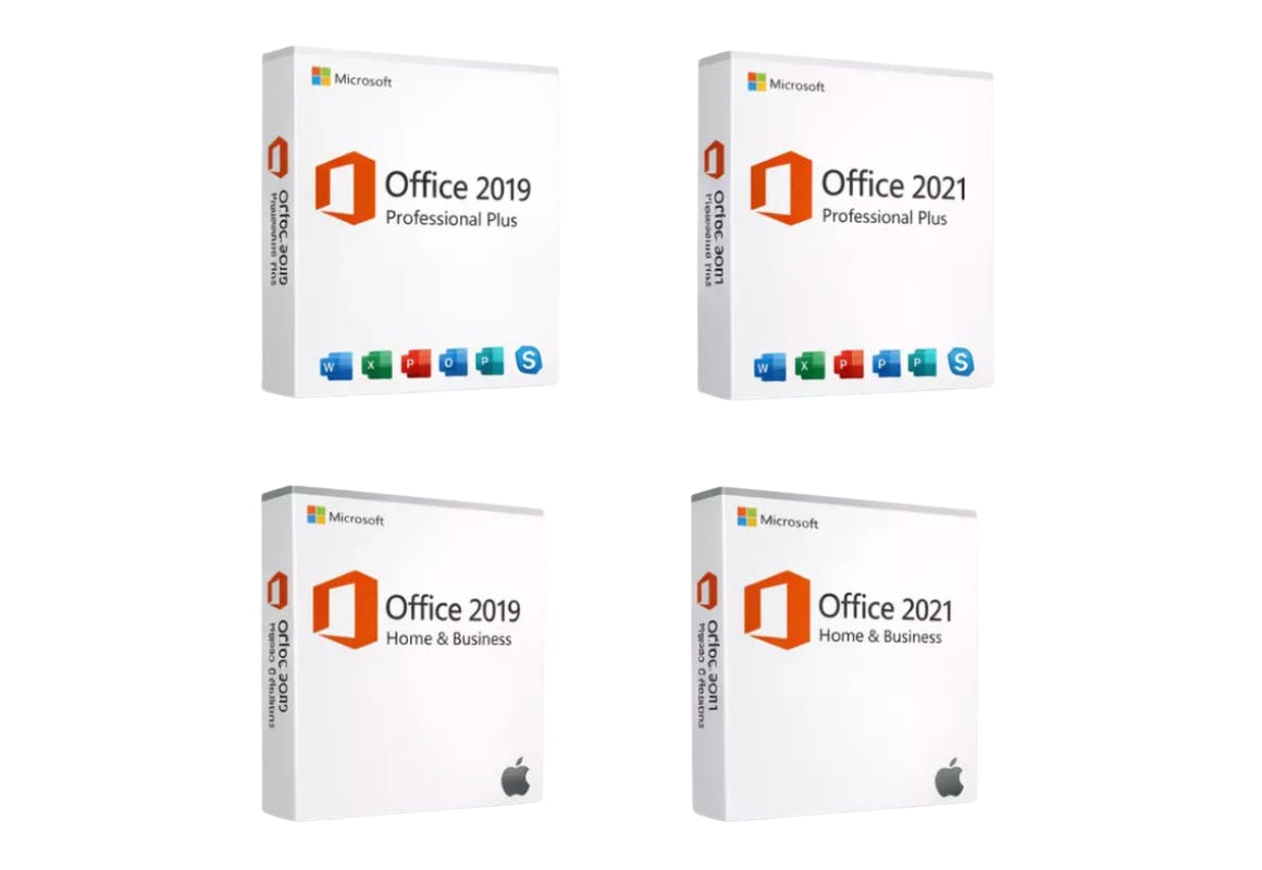 Microsoft Office 2021 or 2019