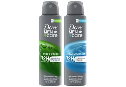2 Dove Men+Care Dry Sprays